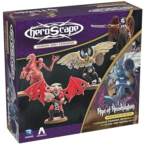 Renegade Games: Heroscape - Revenants of Revna & Nuckelavee Common Army Expansion - 1 miniatura de héroe, escuadrón de 3 figuras, 2 cartas del ejército, juego de mesa