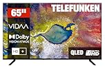 TELEFUNKEN QLED Fernseher 65 Zoll Smart TV VIDAA 4K UHD, Dolby Vision HDR Fernseher, Dolby Atmos, Triple-Tuner und 6 Monaten HD+ inkl., QLED TV D65Q920B2CW (2026)