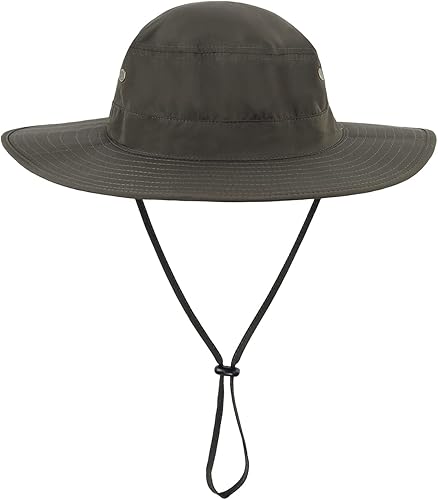 Miniatura 43 de Home Prefer Sombrero para sol para el aire libre con protección UV, secado rápido, unisex con solapa para proteger el cuello Gris cenizo