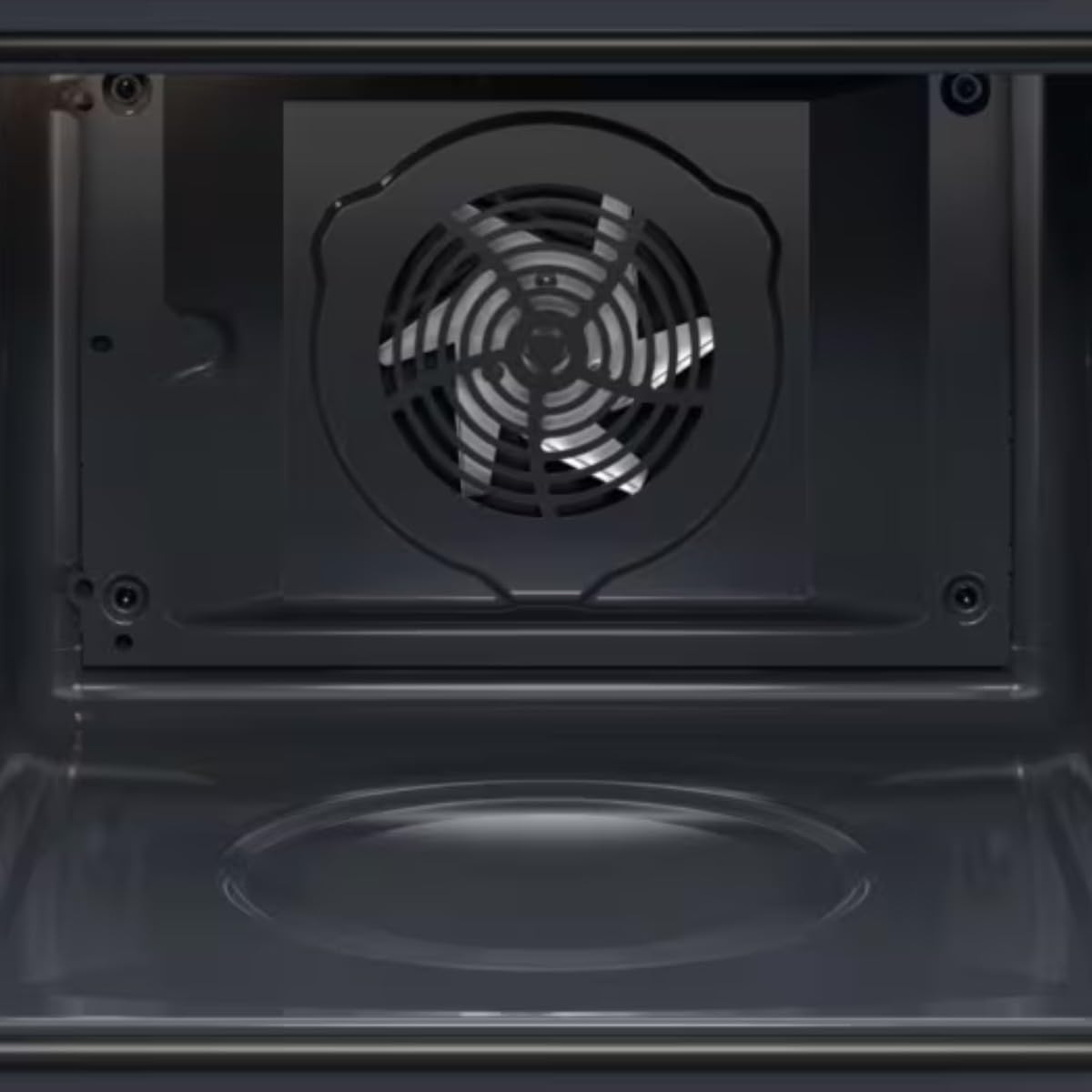 AEG TU5AB21FSB – Horno Multifunción Serie 5000 SurroundCook, 72 L, Display LED, Limpieza AquaClean, 9 Funciones, Mandos Escamoteables, Carriles Telescópicos 1 Nivel, Cristal Negro, Inox Infinity