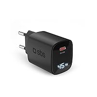 SBS Alimentatore LCD 45W USB-C, Tecnologia GaN