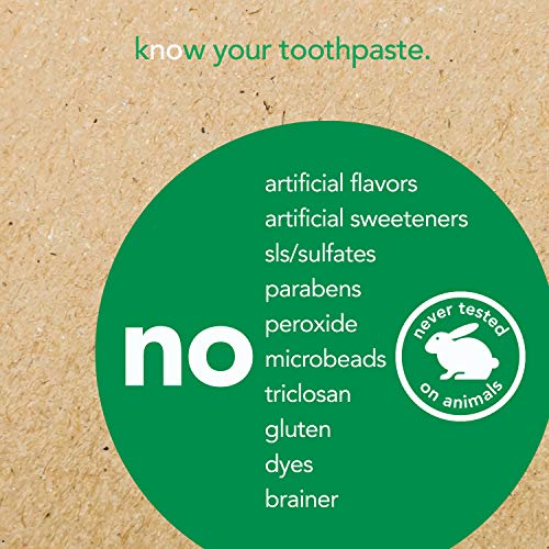 Hello Vegan Fluoride Toothpaste, Moisturizing Hemp Seed Oil + Coconut Oil, Super Fresh Family Farmed Spearmint, Naturally Whitening Toothpaste, Helps Remove Plaque, 4 Ounce #TOP3