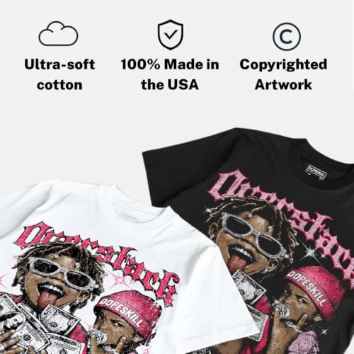 Image of DopeSkill Graphic Tee Streetwear Hypebeast Hip Hop Unisex Premium T-Shirt Sneaker Colour Matching Shirts Gift for Sneakerhead