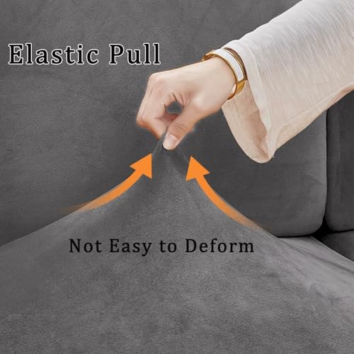 Housse de canapé réglable extensible pour rénover un canapé abîmé par les griffes - 4