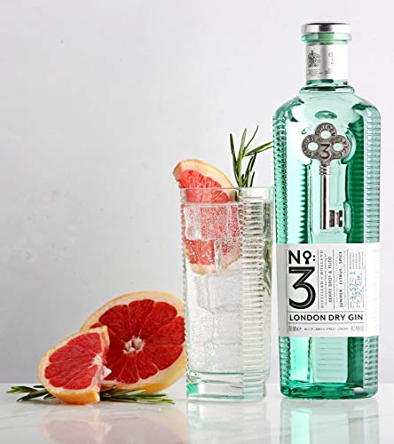No. 3 Gin - London Dry Gin Gift Box With High-Ball Glass - Whisky – Bild 4