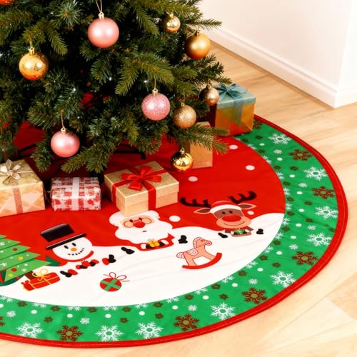 Reviews de Faldas para el árbol Top 10. 47 LEKOU Falda para Arbol De Navidad, Falda De Árbol De 122 CM Se Puede Utilizar para Decoración Navideña o De Fiesta, Navidad Tapete Decoración De Se Puede Utilizar En Interiores...