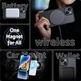 DASFOND Magnetic Designed for iPhone 14/13 Case [Compatible with Mag-Safe] [Invisible Ring Kickstand] Slim Translucent Matte Shockproof Anti-Fingerprint Cover Case for iPhone 14/13 6.1", Black - Image 6