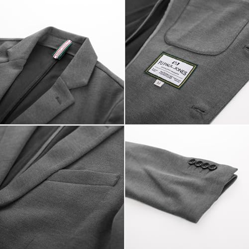 Image of PJ PAUL JONES Men's Casual Knit Blazer Suit Jackets Two Button Lightweight Unlined Sport Coat