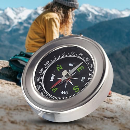Brújulas de navegación 60mm acero inoxidable para camping miniatura 2