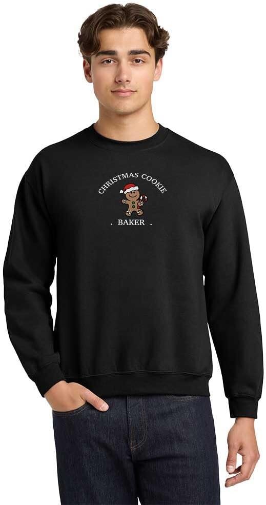 Christmas Baking Family Crewneck, Embroidered Gingerbread Cookie Baker Tester Sweatshirt, Holiday Pullover, Vintage Christmas Sweaters for Women and Men, Festive Xmas Gift Idea - Image 4