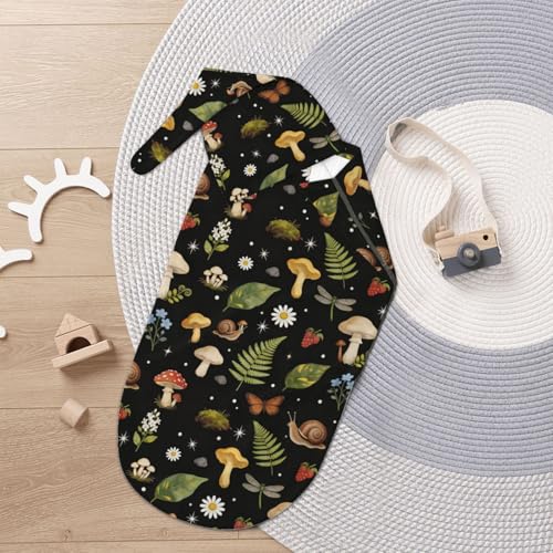 Image of Mushroom Swaddle Blanket with Hat for Baby, Swaddling Mushroom Baby Stuff