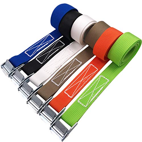 ZSWQ Lote de 6 Correa De Amarre Correas de trinquet trincaje Profesional...