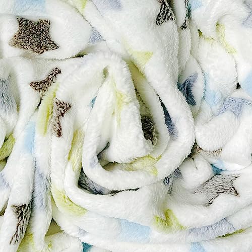 E&A Distribution Limited Baby Blankets Fleece Star Design- 75x100 cm Kids Baby Blanket Newborn Gifts Soft Plush Blankets | Bed Blanket for Baby Boy & Girl - Image 5