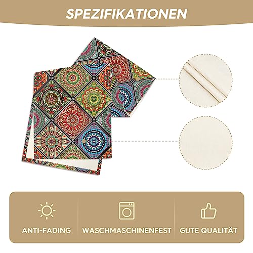 Artoid Mode Boho Vintage Geometric Moroccan Colourful Mandala Table Runner, Kitchen Dining Table Decoration for Home Party Decor 40x140 cm - Cosy Home Interiors Artoid Mode Boho Vintage Geometric Moroccan Colourful Mandala Table Runner, Kitchen Dining Table Decoration for Home Party Decor 40x140 cm - Image 5
