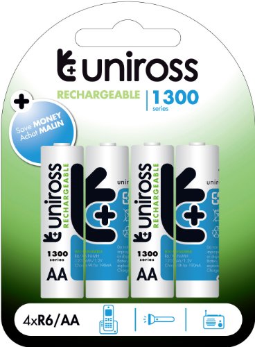 Uniross performance 4 x AA batterie ricaricabili