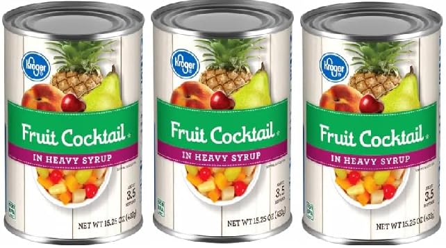 Fruit Cocktail in Heavy Syrup (3 Cans,15.25 oz. Each)