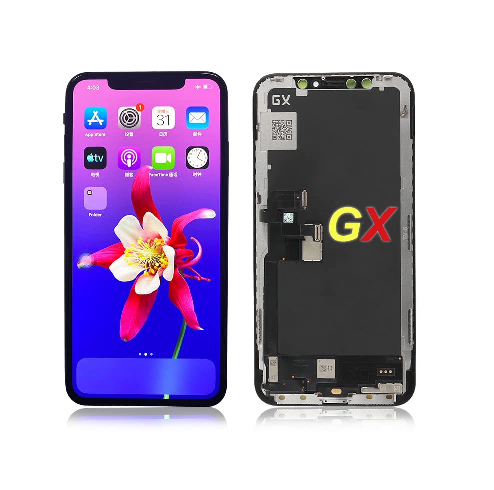 Image of eCom Hub Compatible for Apple iPhone Xs Amoled GX Display + Touch Screen Combo Assembly Replacement Folder