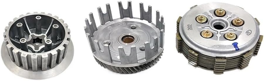Motorcycle Clutch Assembly Fit For YAMAHA DT230 Fit For LONCIN MT250 GPX TSE250 Center Inner Hub Pressure Plate Outer Cover Gear(Clutch Outer Cover)