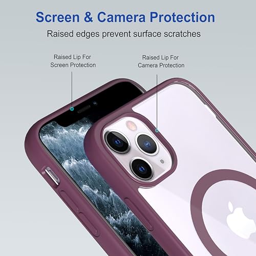 Image of Zapcase Back Case Cover for iPhone 11 Pro Max | Compatible for iPhone 11 Pro Max Back Cover | Scratch-Resistant Back Cover | Wine Red