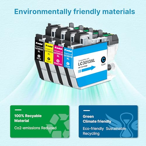 Image of LC3011 XL LC3013 Ink Cartridges BK /C /M /Y Replacement for Brother Lc3013 Ink Cartridges 8-Pack Work for Brother MFC-J497DW MFC-J690DW MFC-J491DW MFC-J895DW (2 Black, 2 Cyan, 2 Magenta, 2 Yellow)