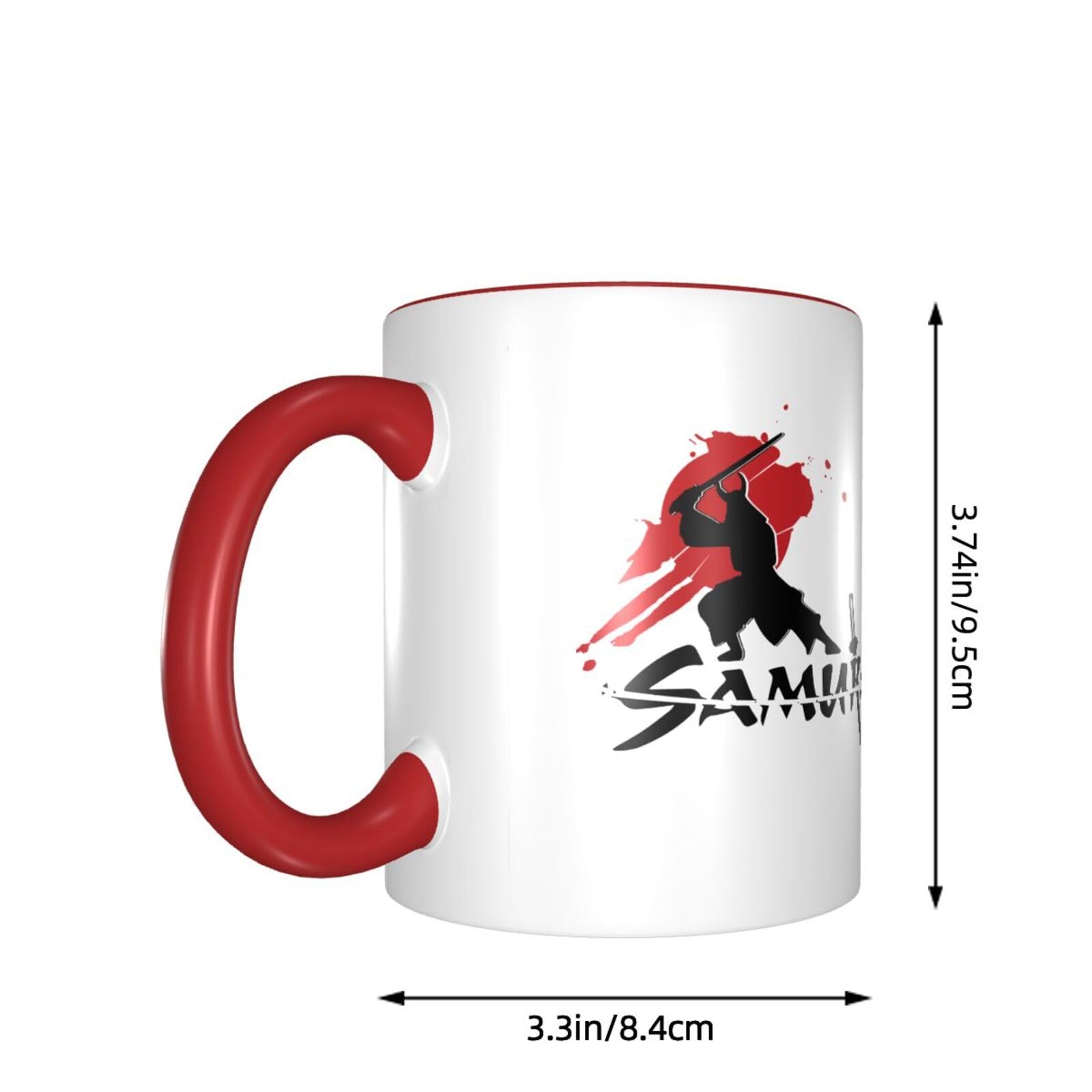 Amazon.co.jp: マグカップ Samurai 侍 シルエット 構える 陶磁器