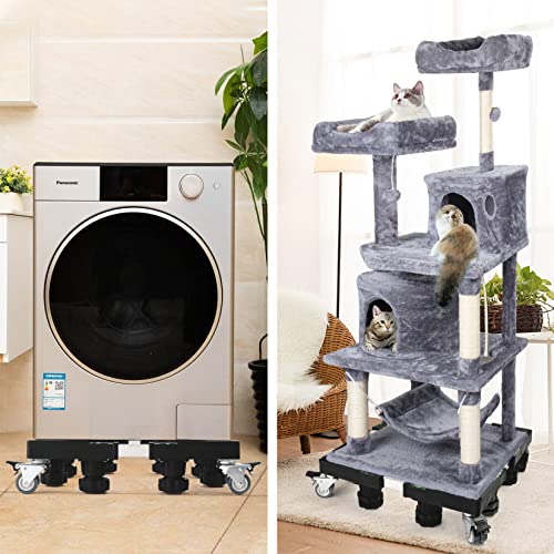 image for Nefish Washing Machine Stand Base Furniture Dolly Mini Fridge Stand wi