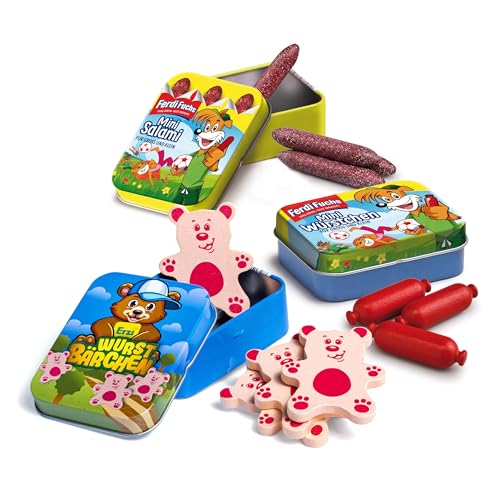 Erzi 06004 Set Kinderwurst aus Holz, Kaufladenartikel für Kinder,...