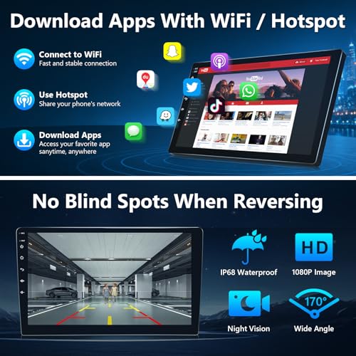 XGU 8Core Car Radio for Ford F150 2009 to 2012 XL XLT, 9inch Touchscreen Stereo, Wireless Apple CarPlay & Android Auto, Mirrorlink, 5G WiFi GPS, FM RDS, EQ DSP, Back-Up Camera, SWC, 2G+32G - image 6
