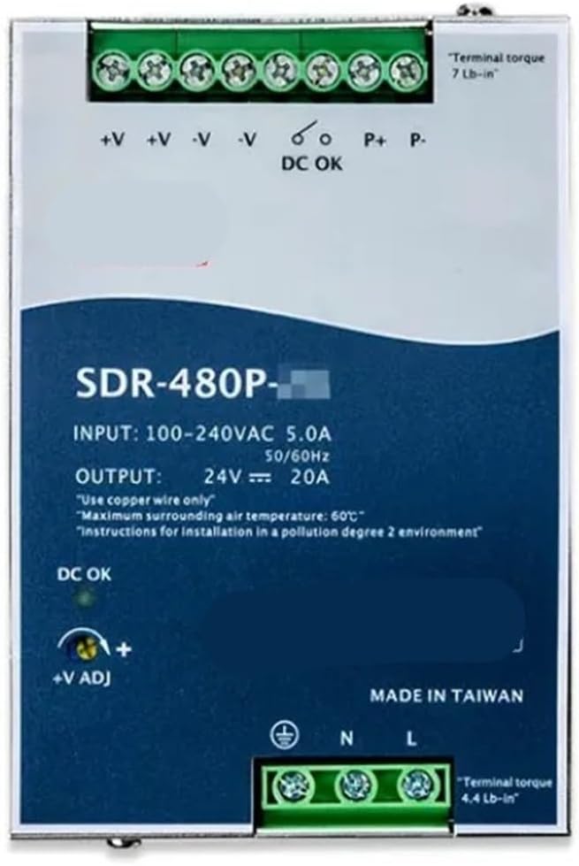 SDR-480 SDR-480P 24/48V Guide DC Switching Power Supply 480W Active PFC Efficient SDR-480P-24 SDR-480P-48(SDR-480P-24)