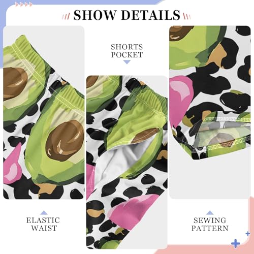 Pajama Pants Lounge Sleep PJ Bottoms Sleepwear Elastic Waist Drawstring XL Leopard Avocado4