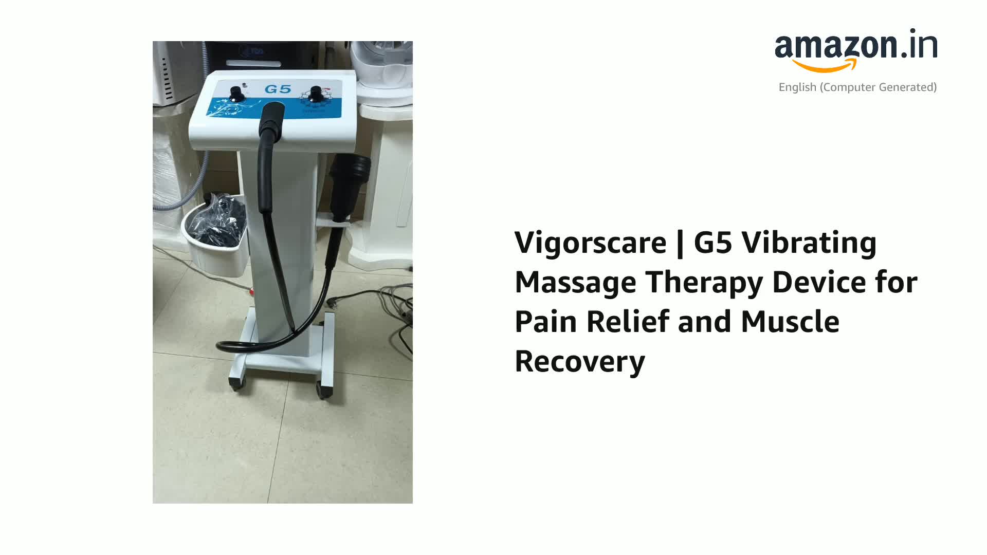 Vigorscare | G5 Vibrating Massage Therapy Device for Pain Relief and Muscle  Recovery : Amazon.in: Health & Personal Care