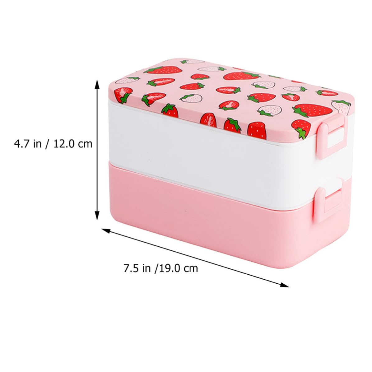 Bento Box Portatile 2 Livelli in Pp, Contenitore Pranzo Microonde | Back To School Party, Scuola e Ufficio, Overflow Resistance e Isolamento Termico