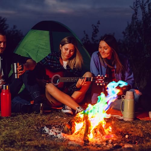 Feuerfarben Pulver für buntes Feuer 250 Gramm für Feuerstellen, Kamin, Ofen, Lagerfeuer oder für Outdoor-Events. Mach Dein Feuer bunt! Feuer Farbe ausprobieren und genießen.