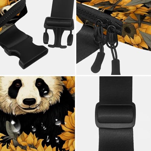 Riñonera de girasol panda ajustable multicolor 17 para hombres y mujeres 4