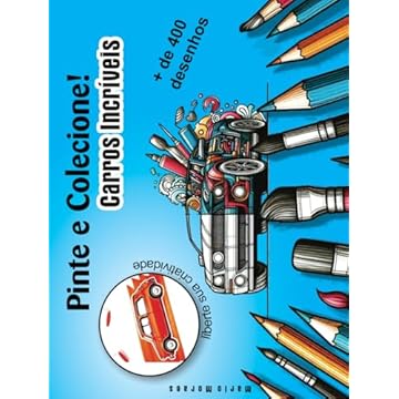 Capa do livro Carros Incríveis Pinte e Colecione Capa Dura: Carros Incríveis Capa Dura (Portuguese Edition)