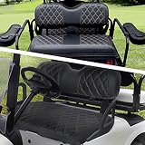 NOKINS Golf Cart Diamond Seat Cover Front and Rear Kit Fits EZGO RXV Vinyl Seat Covers