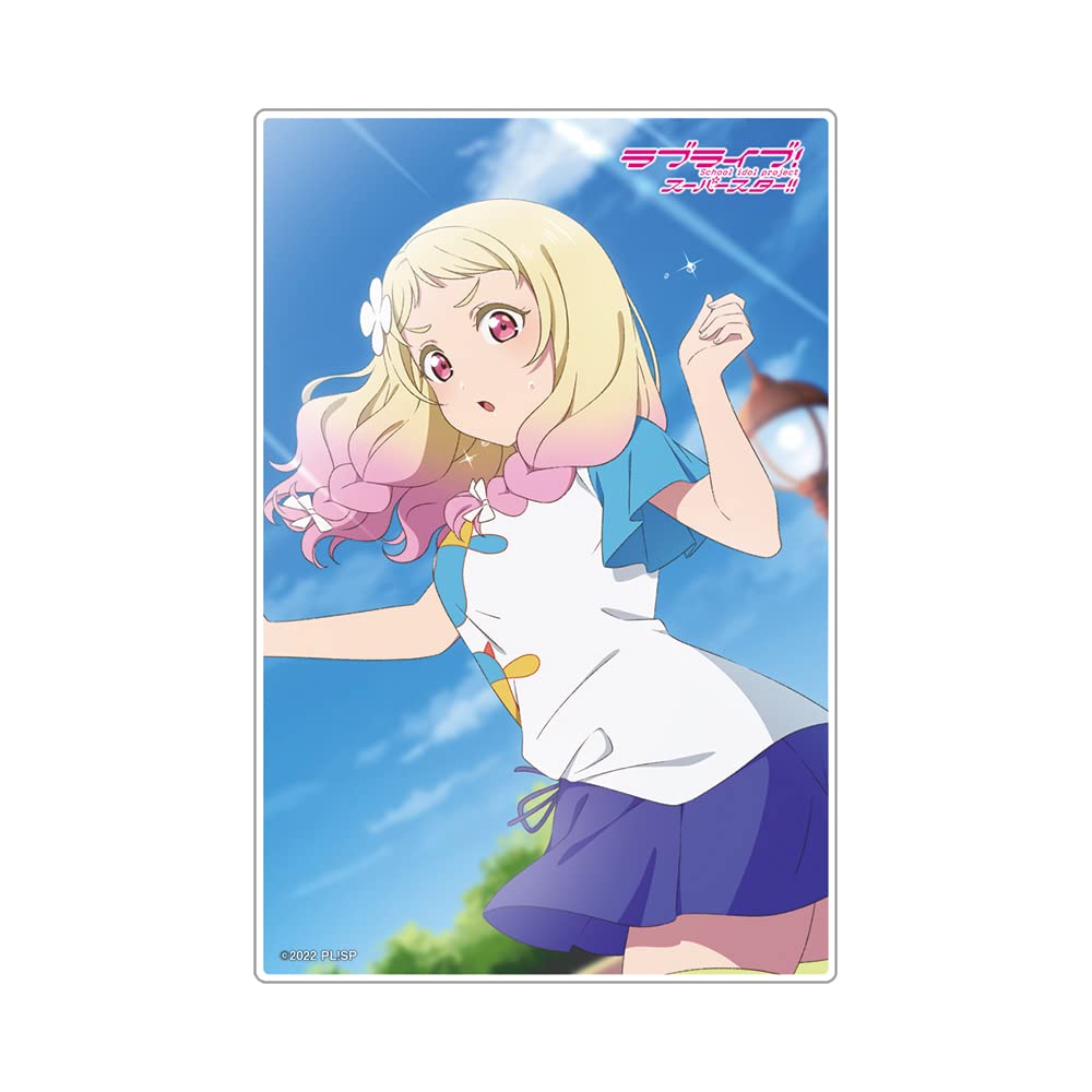 KADOKAWA Love Live! Superstar!! Mini Acrylic Plate, Liella! Natsumi 2, Approx. 4.7 x 3.1 inches (120 x 80 mm), Acrylic