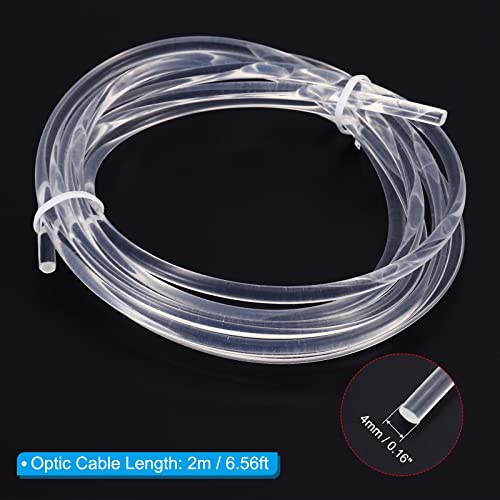 PATIKIL 4mm 2m PMMA Side Glow Fiber Optic Cable Kit - Image 2