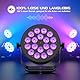 Oloaxolx 4 Stück18 x10 W RGBW Led Par Strahler,LED-Bühnenbühne mit DMX512, 4/8CH-Sound aktiviert, Auto, Master-Slave-Modus für die Hochzeitsbühnenbalken KTV Party Light Up House