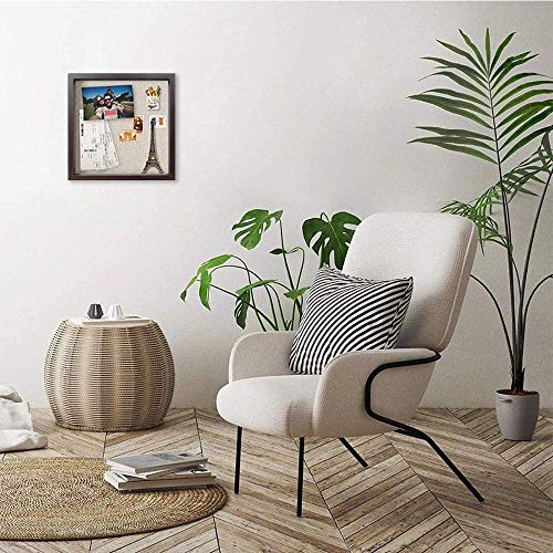Image of Muzilife 8x8 Shadow Box Picture Frame with Linen Board Deep Wood Glass Display Case Memory Box Baby Sports Memorabilia, Pins, Awards, Medals, Wedding, Tickets and Photos (Texture Gray)