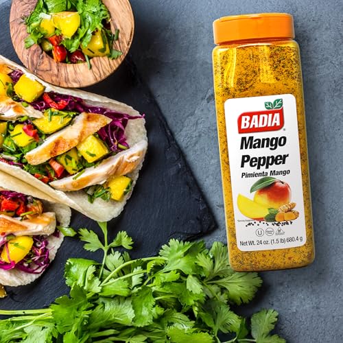 Image of Badia Mango Pepper Seasoning, 24 oz - Sweet & Zesty Citrus Pepper Blend for Chicken, Seafood & Vegetables