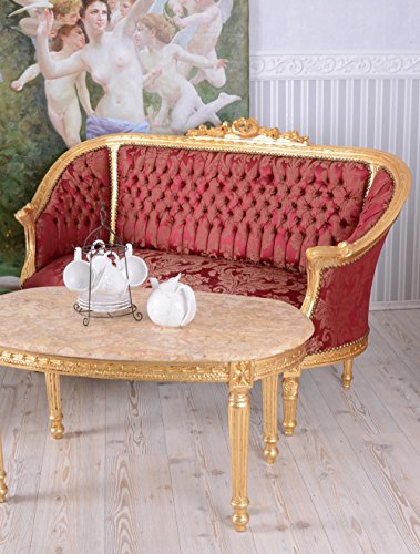 Barock Sofa Sitzgarnitur 2 1 1 Couchtisch Salon Sitzgruppe Set Möbel Wohnzimmer cat502a05 Palazzo Exklusiv – Bild 4