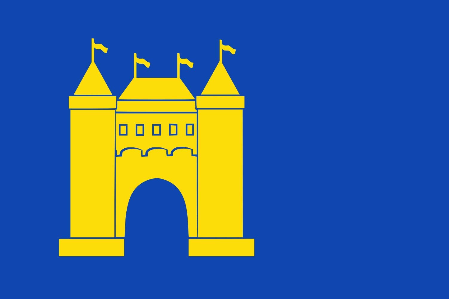 Drapeau Nieuwpoort ZH vlag 1983 grand format pour commémoration et exposition