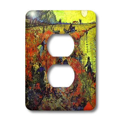 Peinture Van Gogh Rouge Vignobles 3dRose pour sublimer la déco de votre salon