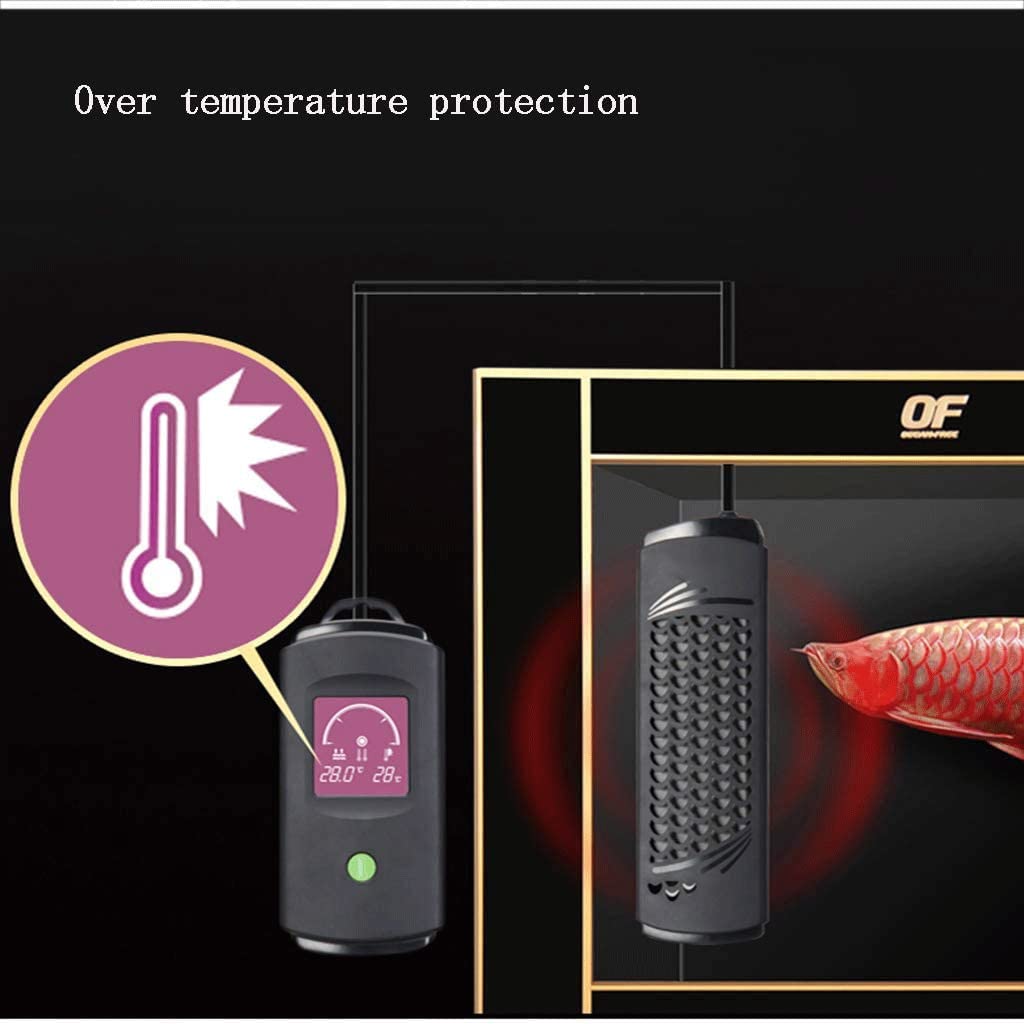 Grzałka akwariowa Grzałka akwariowa Grzałka akwariowa Podgrzewacz zatapialny z wyświetlaczem temperatury LED Grzałka akwariowa z przeciwwybuchową rurką kwarcową do wody morskiej i słodkiej (00W)