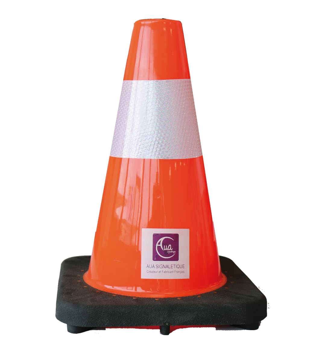 AUA SIGNALETIQUE - Cône De Signalisation Réfléchissant Classe 2 - Hauteur 30 cm - Cône de sécurité Chantier K5A (4)