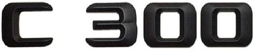 Miniatura 1 de Matt Black" C 300" coche tronco trasero letras palabra insignia emblema letra etiqueta etiqueta etiqueta etiqueta para Mercedes Benz C clase C300