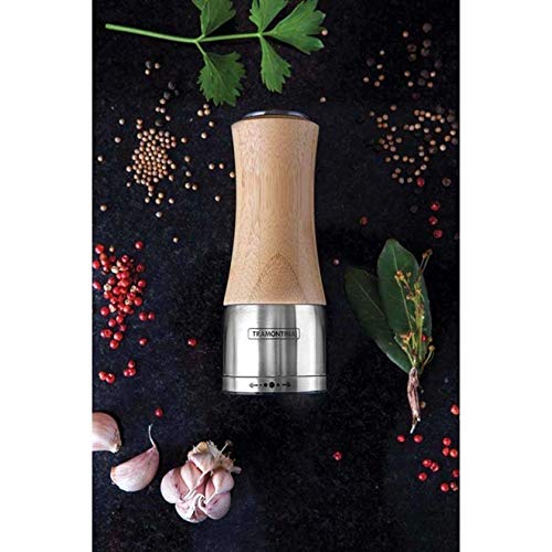 Moedor Tramontina Sal E Pimenta Em Bambú E Aço Inox Com Moinho Em Cerâmica 61653/003