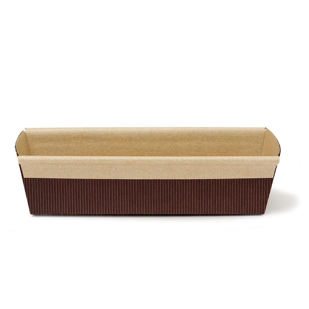 Decora 0320152 Pack 60 Plum Cake Mould in Baking Paper 22.7XH6.5 cm - 400 G