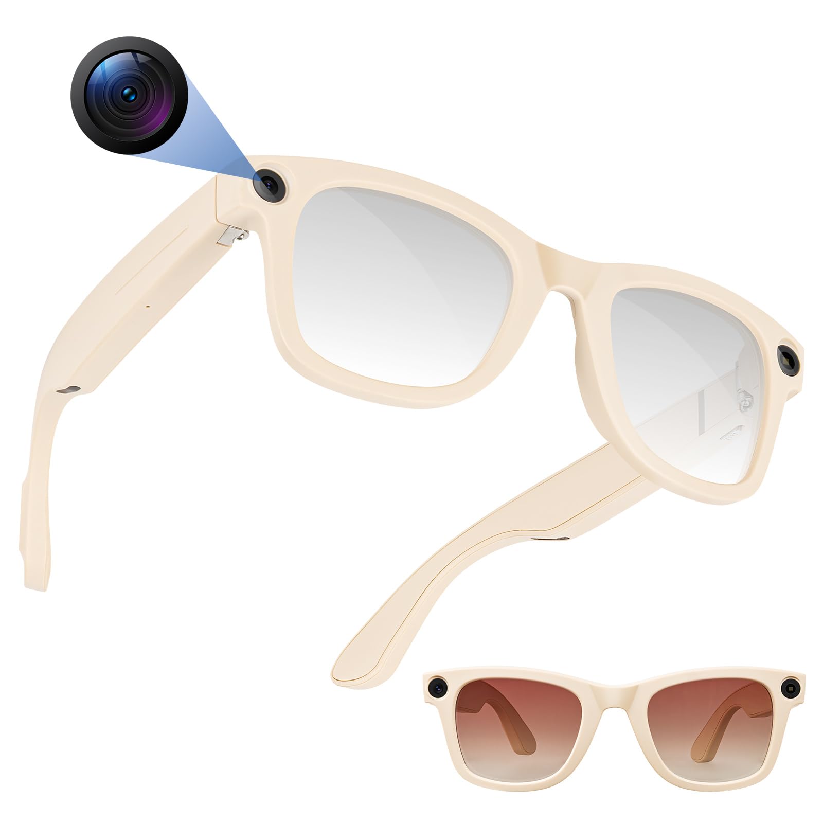 Amazon.com: TREEFIA AI Smart Glasses with 1080P HD Camera, AI Real